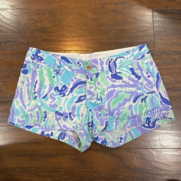 Lilly Pulitzer The Walsh Shorts Purple size 2 - Picture 2 of 8